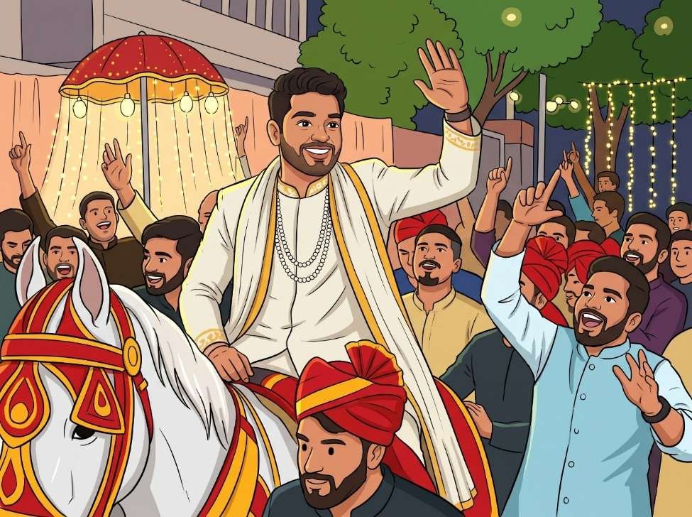 Soham's Baarat procession