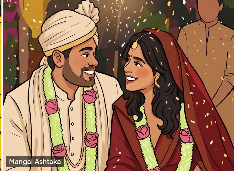 Soham and Sonam at Mangal Ashtaka