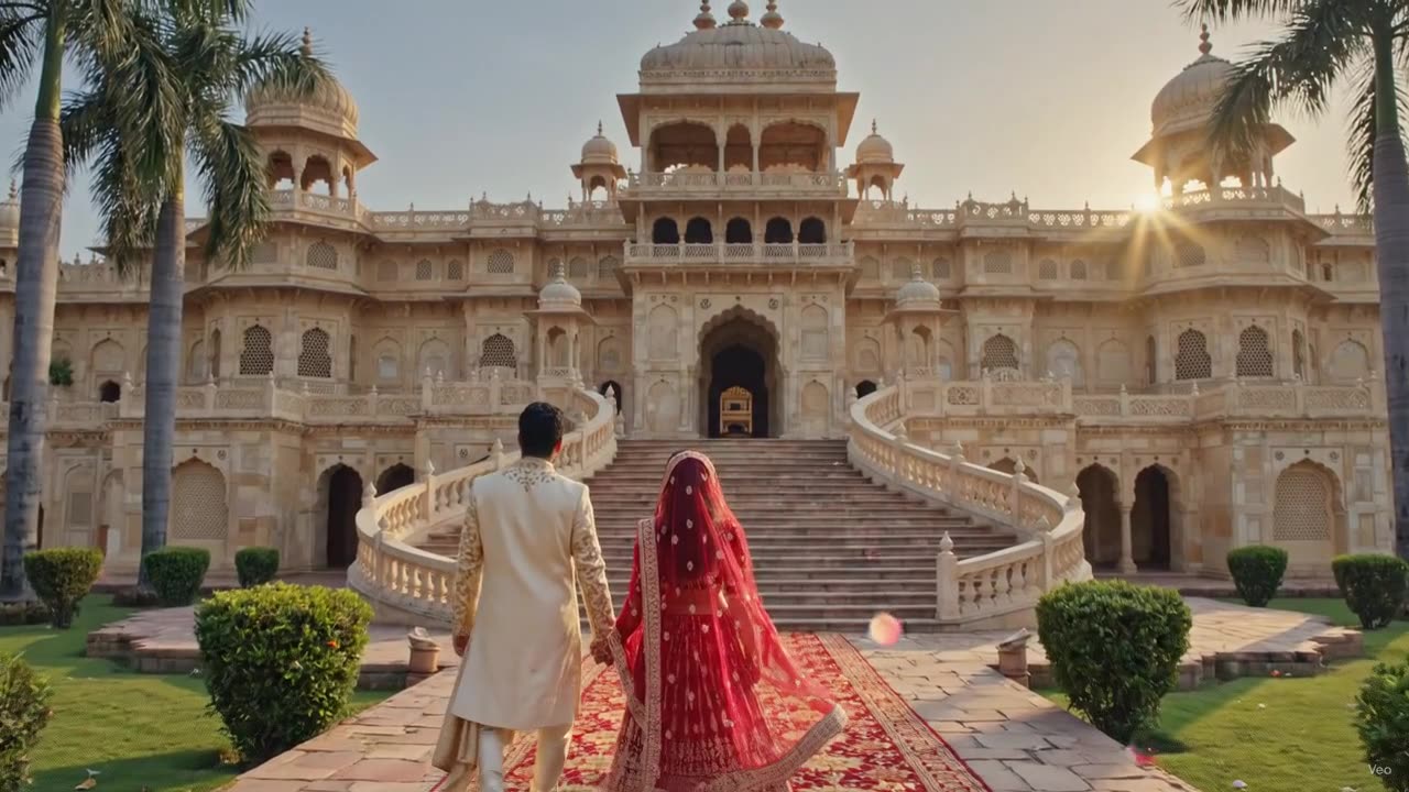 Soham and Sonam arriving at the palace